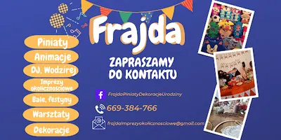 Frajda- piniaty, animacje